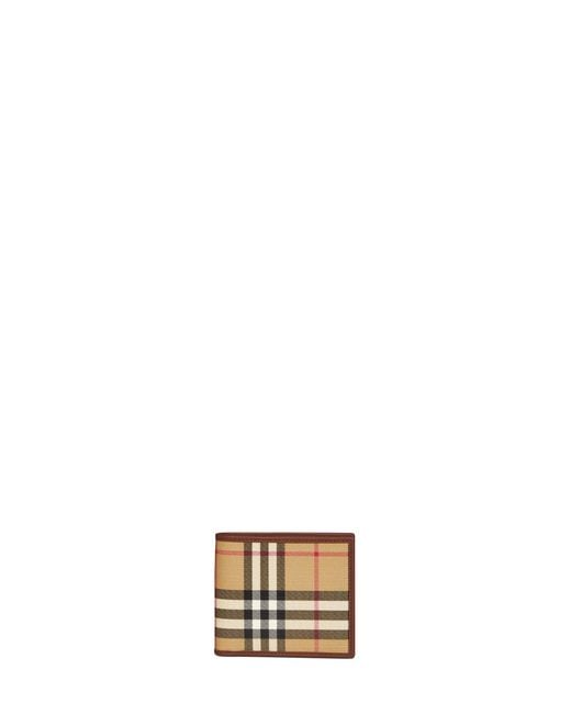 Burberry Metallic Archive Check Bi-Fold Wallet for men
