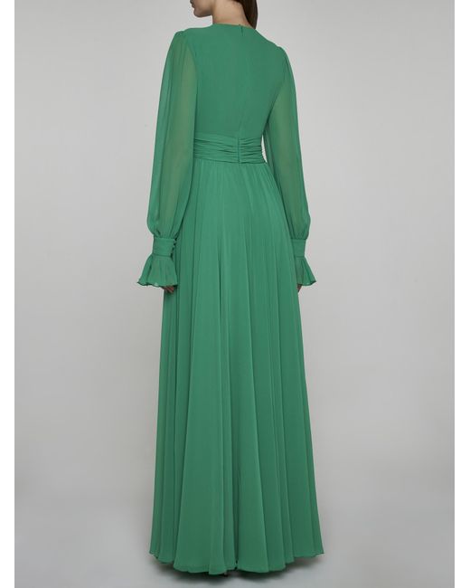 Blanca Vita Green Agastache Long Dress