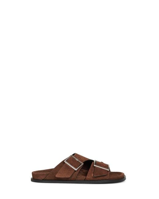 Alohas Brown Suede Alba Sandals
