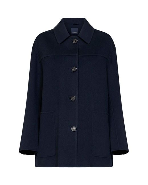 Max Mara Blue Smmgiugno Short Coat