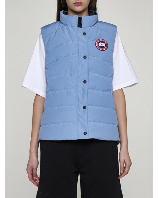 Canada Goose Blue Freestyle Quilted Nylon Down Vest