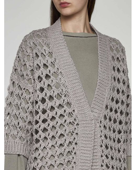 Brunello Cucinelli Gray Sweaters