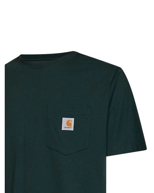 Carhartt Green Dark Scarab Pocket T-Shirt for men