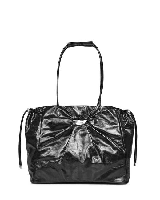 DIESEL Black Scrunch-D Tote Bag