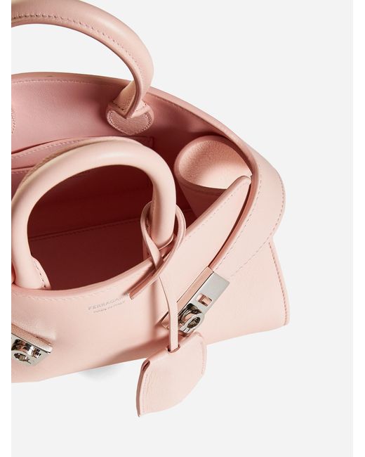 Ferragamo Pink Hug Mini Leather Bag