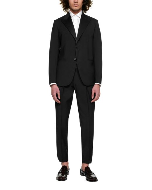 D 40 Black Single-Breasted Two-Piece Suit From D4.0 for men