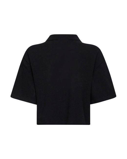 Carhartt Black Polo Shirt Script Cropped