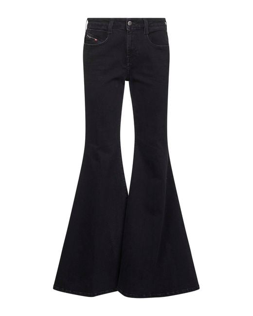 Jeans Flare Jeans 1970 D-Bleess 09M69 Nero di DIESEL in Blue