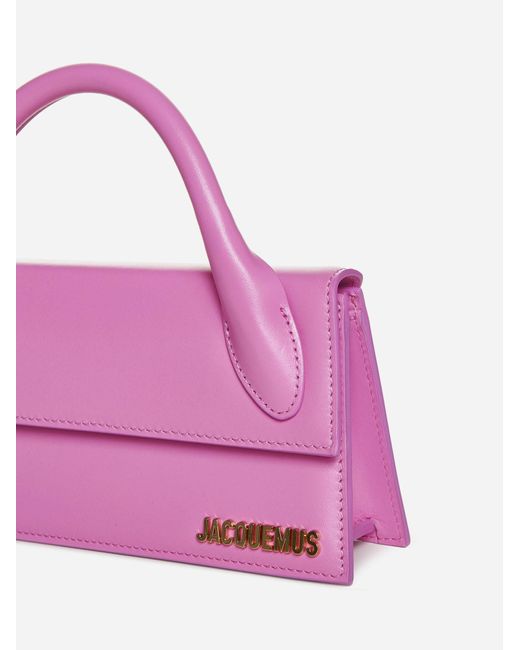 Jacquemus Pink Le Chiquito Long Leather Bag
