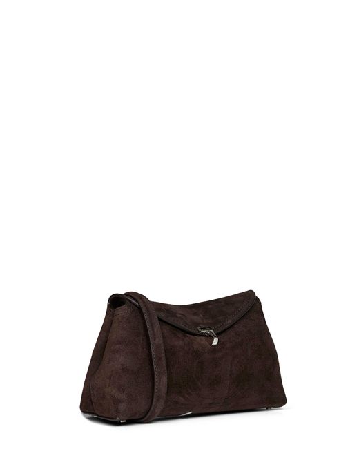Totême White T-Lock Clutch Bag