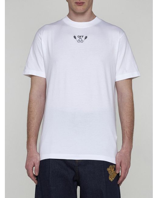 Off-White c/o Virgil Abloh White Bandana Cotton T-shirt for men