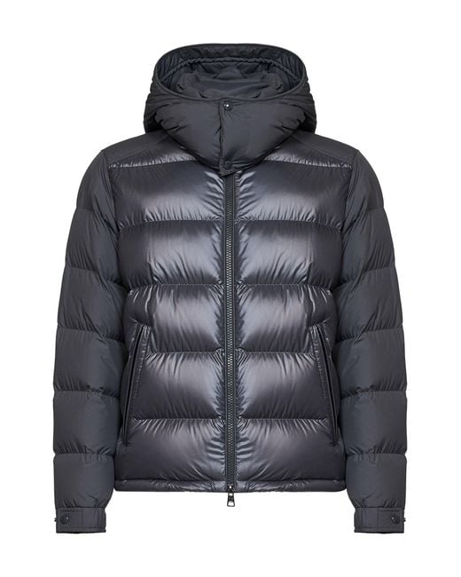 Moncler Black Dark Maya Short Hooded Down Jacket for men