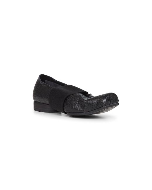 Uma Wang Black Leather Ballet Strap Ballet Flats