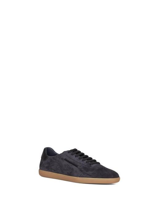 Zegna Blue Dark Suede 232 Low-Top Sneakers for men