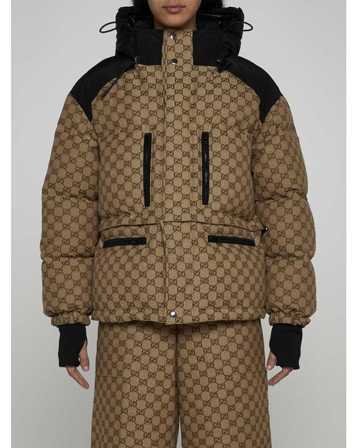 Gucci Brown GG Canvas Bomber Jacket