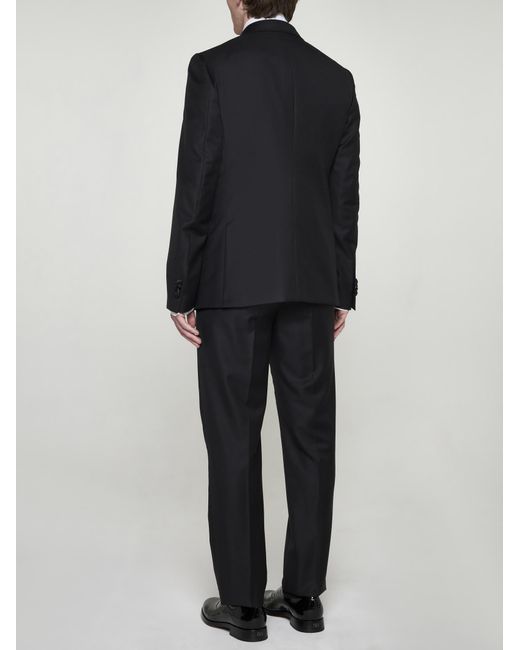 Valentino Black Wool-blend Slim-fit Tuxedo for men