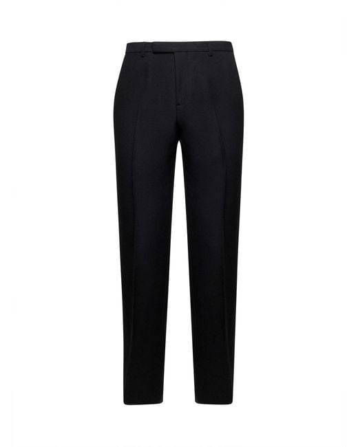 Gucci Black Twill Tailored Trousers for men