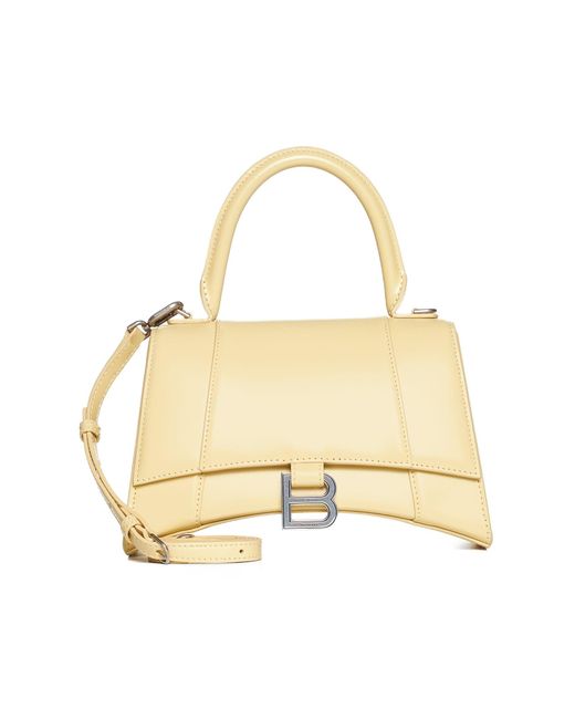 Balenciaga Metallic Hourglass Small Leather Bag