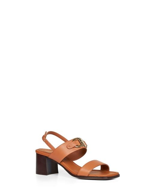 Ferragamo Brown Tan Gancini Ornament Sandals