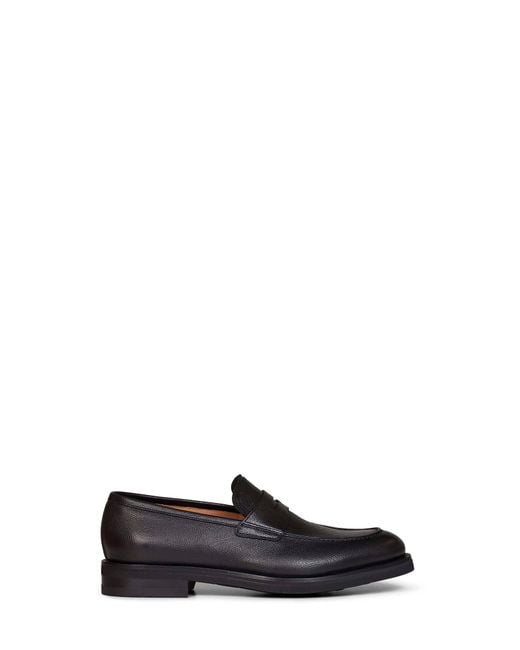 Ferragamo White Hammered Leather Stefano Penny Loafer for men