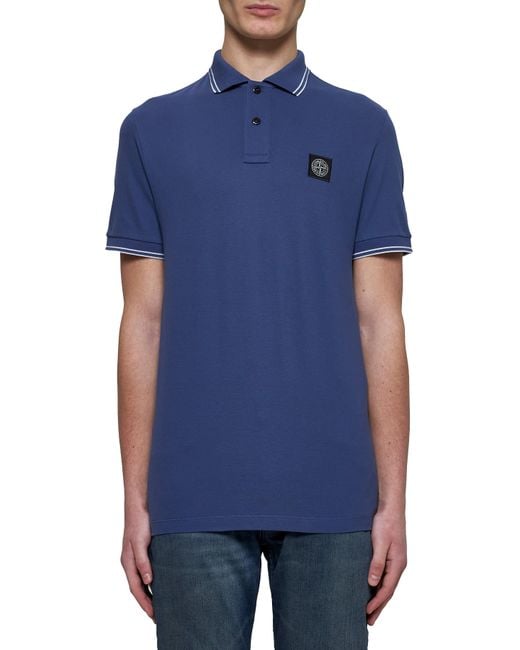 Polo di Stone Island in Blue da Uomo