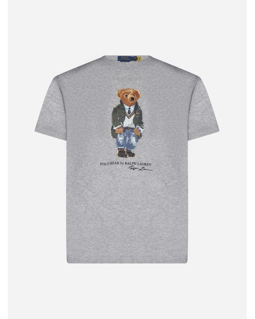 Polo Ralph Lauren Gray Bear Cotton T-shirt for men