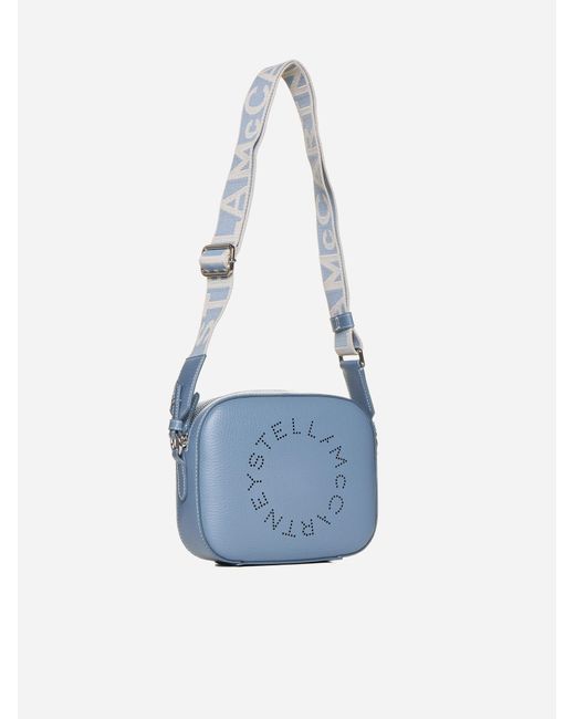 Stella McCartney Blue Logo Alter Nappa Small Camera Bag