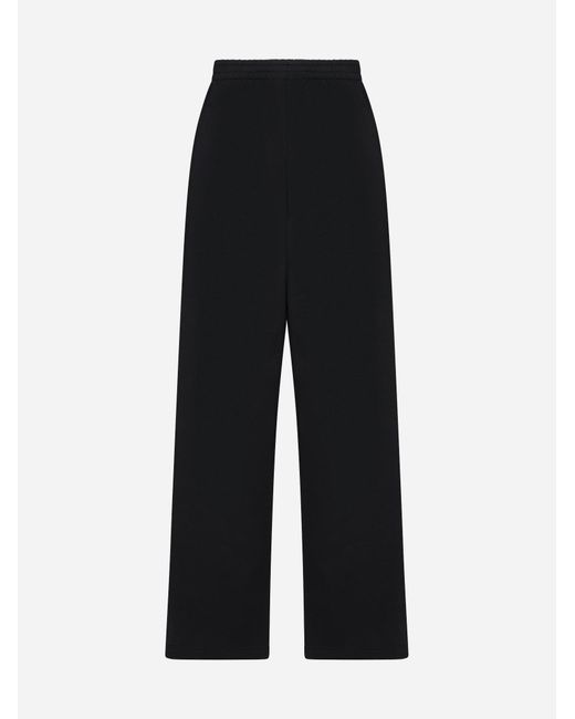 we11done Black Loose-fit Cotton Trousers for men