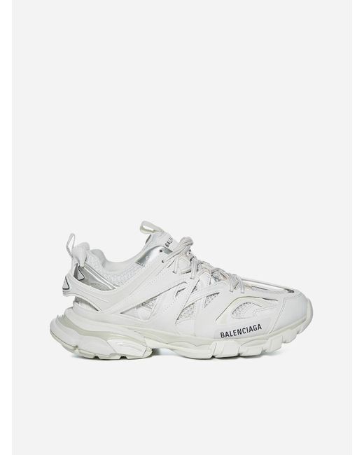 balenciaga track nylon and mesh trainers