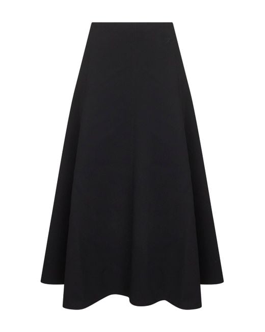 Jacquemus Black The Triangle Flared Maxi Skirt
