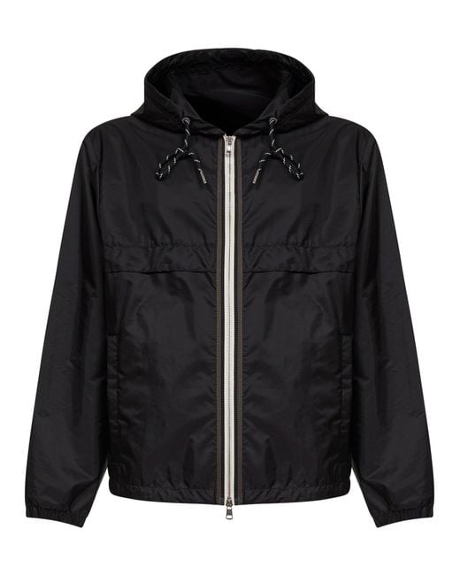 Moncler Black Nidge Hooded Jacket for men