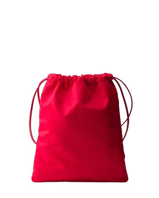Prada Red Pouch Bag Wish Re-Nylon Recycled Polyamide Shoulder