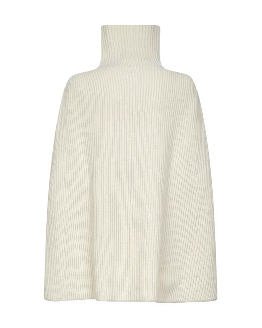 Mantella A Collo Alto di Jil Sander in White