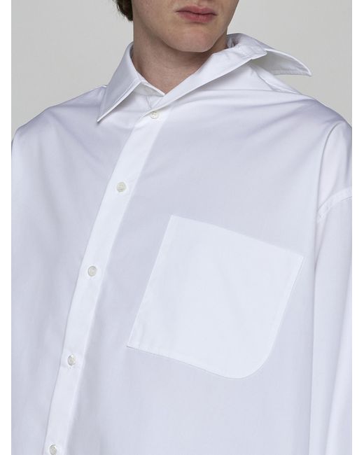 Jacquemus White Cuadro Cotton Shirt for men