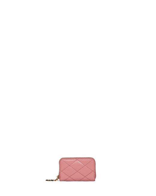 Saint Laurent Pink Tulip Lambskin Cassandre Bijou Coin Purse