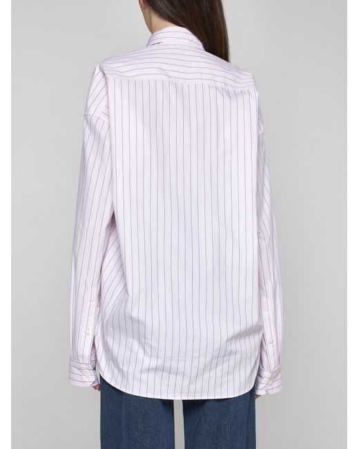 Y. Project Pink Pinstriped Cotton Shirt