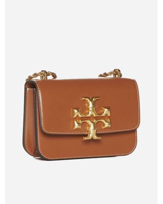 Tory Burch Brown Eleanor Convertible Leather Small Bag