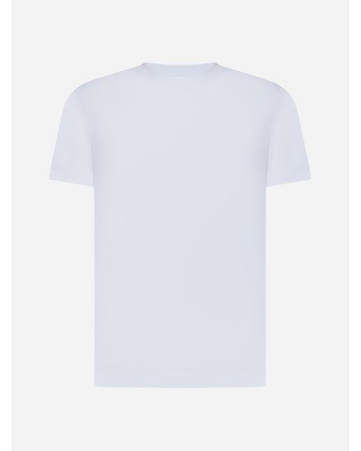 Malo White Cotton T-shirt for men