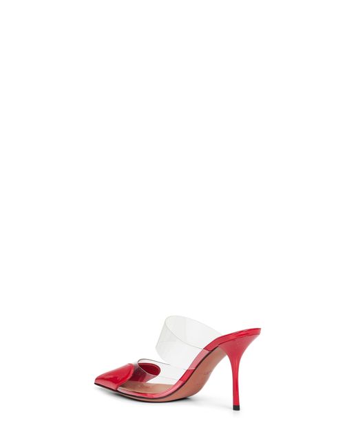 Alaïa Pink Alaã¯A Pvc And Patent Leather Le Cå“Ur Mules