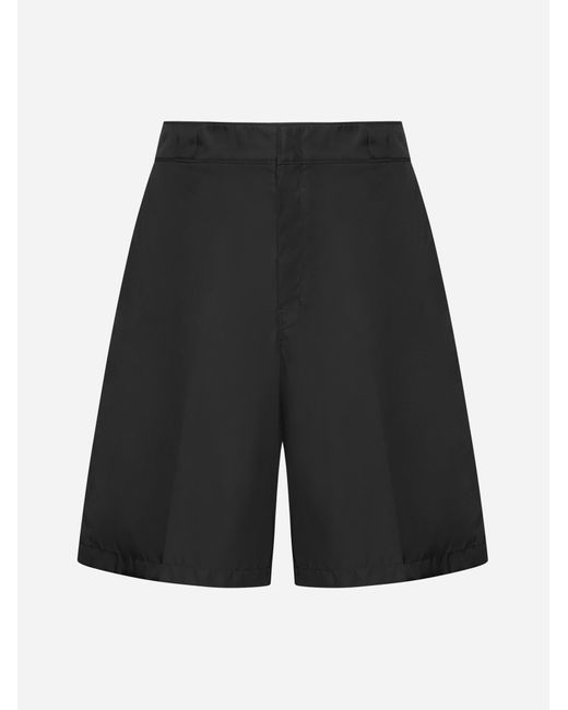 Prada Black Re-nylon Shorts for men