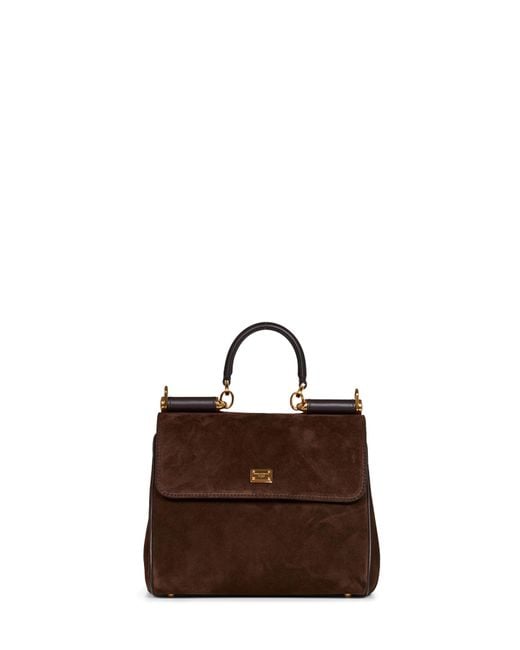 Dolce & Gabbana Brown Ebony My Sicily Small Handbag