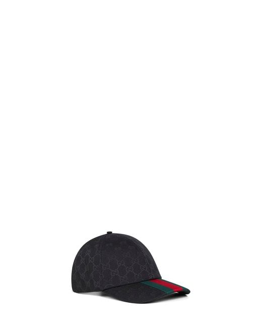 Gucci Black Original Gg Canvas Baseball Cap for men