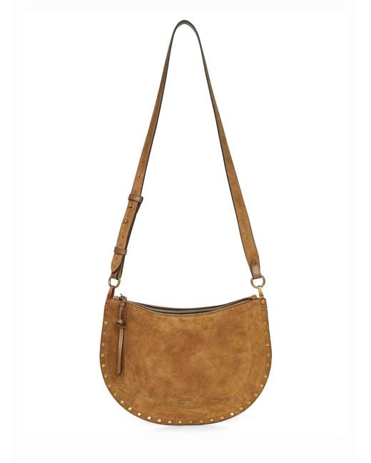 Isabel Marant Brown Taupe Oskan Soft Zip Shoulder Bag