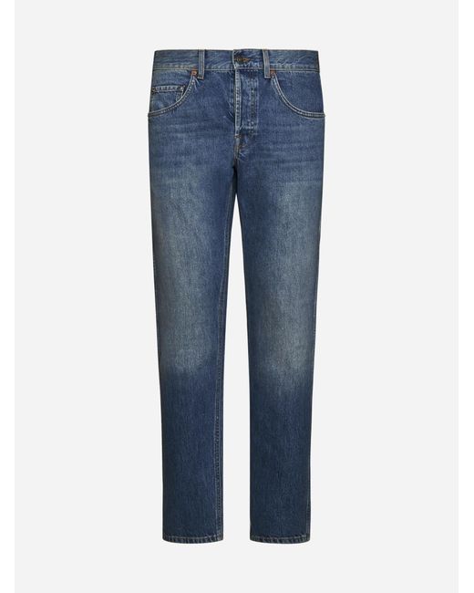 Gucci Blue Straight Leg Jeans for men