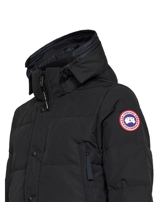 Canada Goose Black Wyndham Hooded Parka for men