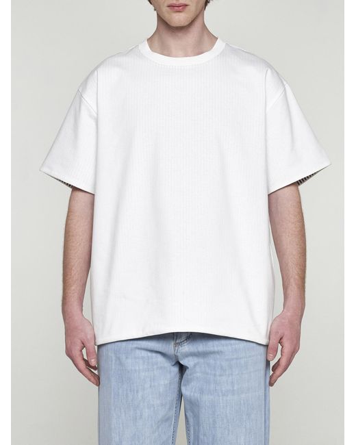 Bottega Veneta White Cotton T-shirt for men