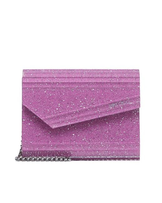 Jimmy Choo Purple Light Candy Clutch Bag