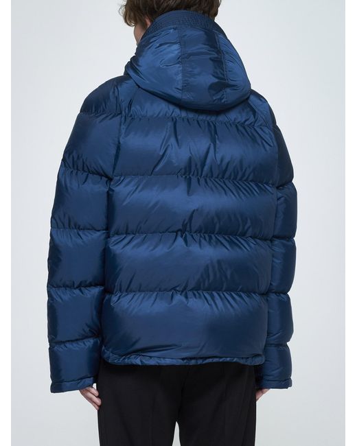 Prada Quilted Re nylon Down Jacket in Blue for Men Lyst UK