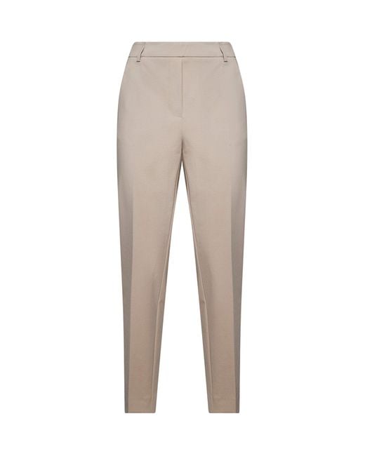 Blanca Vita Natural Pelago Slim Tailored Trousers