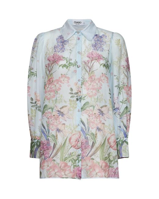 Charo Ruiz Gray Blouse Aster